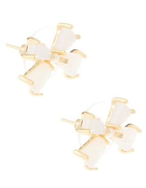 Aretes de moño Kendra Scott Blair con acabado brillante cristal