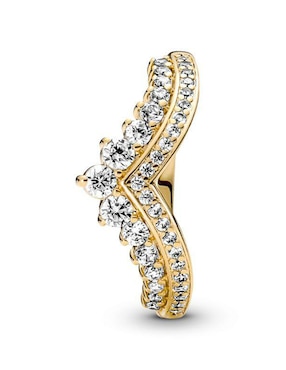 Anillo Pandora Timeless de plata P 925 zirconia cúbica con acabado baño de oro