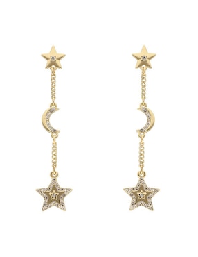 Aretes Largos De Estrella Karl Lagerfeld Stolly Con Acabado Brillante Cristal