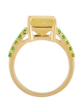 Anillo Gladkova Joyería 14 k de oro cuarzo brillante