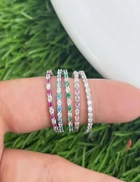 Anillo Gladkova Joyería P 925 de plata rubí brillante