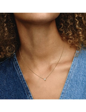 Collar de corazón Pandora de plata P 925