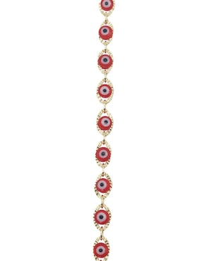 Pulsera Moon de oro laminado 8 k Ojo Turco