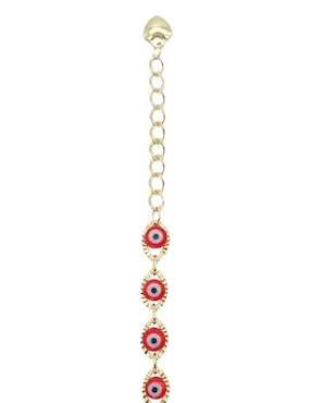 Pulsera Moon de oro laminado 8 k Ojo Turco