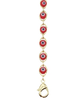 Pulsera Moon de oro laminado 8 k Ojo Turco