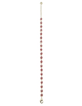 Pulsera Moon de oro laminado 8 k Ojo Turco