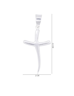 Dije de cruz Boscaini de plata P 925