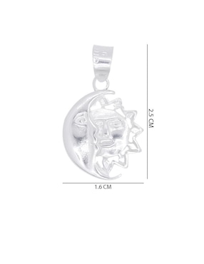 Dije de luna Oro Angelus de plata P 925