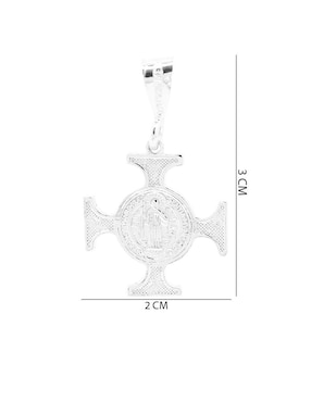 Dije de cruz Boscaini de plata P 925