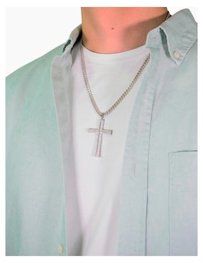 Collar con dije de cruz Crixus Joyeria de plata P 925