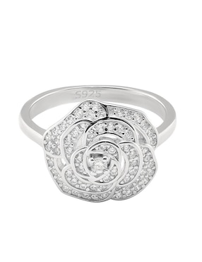 Anillo De Flor Gladkova Joyería P925 De Plata Zirconia