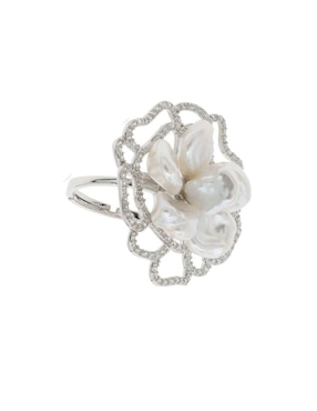 Anillo Mayfer Joyería Mayfer Nupcial P 925 de plata perla