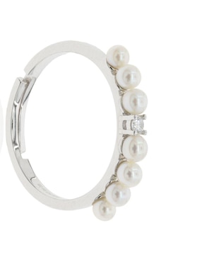 Anillo Mayfer Joyería Mayfer Nupcial P 925 de plata perla