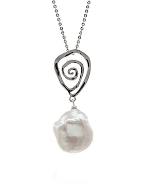 Colgante Y Dije de espiral Mayfer Joyería nupcial de plata P 925