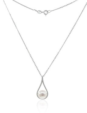 Colgante Y Dije de gota Mayfer Joyería nupcial de plata P 925