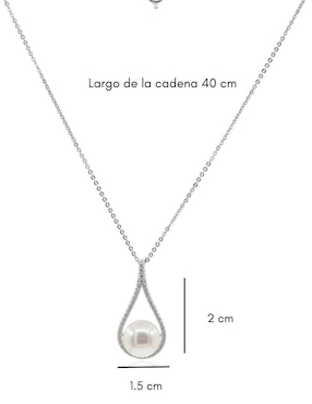 Colgante Y Dije de gota Mayfer Joyería nupcial de plata P 925