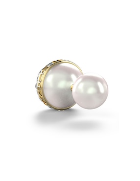 Aretes redondos Guess Calypso con acabado brillante circonita