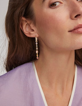 Aretes Kendra Scott Mini Elisa And Abbie con acabado brillante madre perla