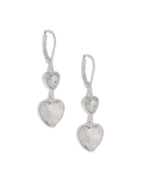 Broqueles de corazón Napier Always Be My Love con acabado lustre resina
