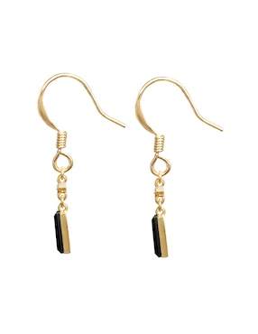 Aretes rectangulares Carré con acabado brillante cristal