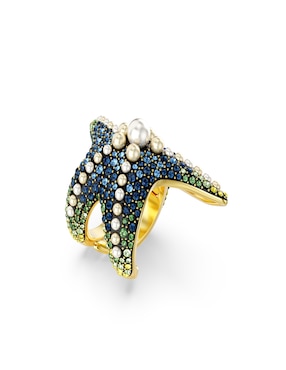 Anillo con gema de estrella Swarovski Idyllia brillante