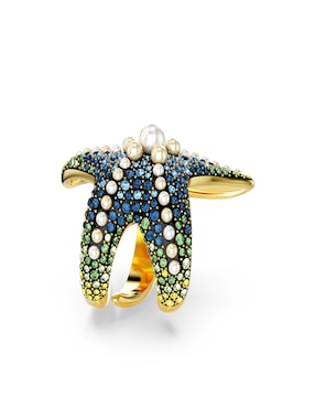 Anillo con gema de estrella Swarovski Idyllia brillante