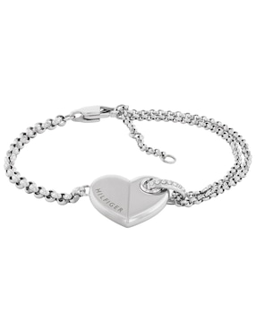 Brazalete Tommy Hilfiger con cristal Bold Hearts