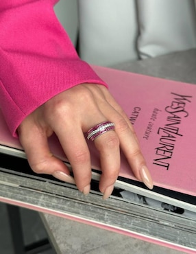 Anillo Gladkova Joyería P 925 de plata rubí brillante