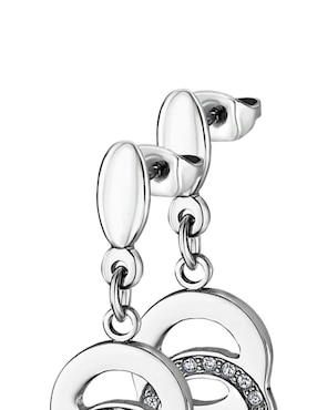 Aretes redondos Lotus Style Bliss con acabado brillante