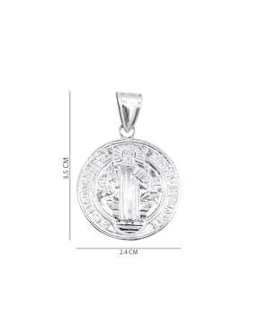Dije circular Boscaini de plata P 925