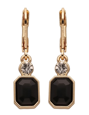 Aretes Largos Anne Klein Midnight Love Con Acabado Pavé Circonita