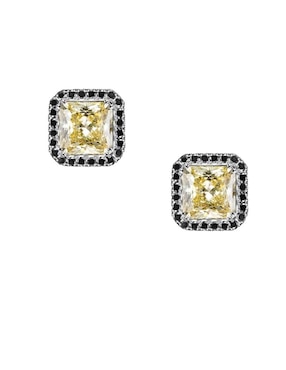 Broqueles cuadrados Gladkova Joyería de plata P 925 topacio
