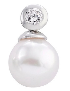 Broqueles de esfera Majorica Tu & Yo de plata P 925 con acabado lustre perla