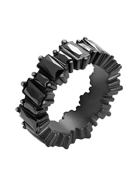 Anillo multi gemas rectangular Natalia Bojalil Luxury zirconia