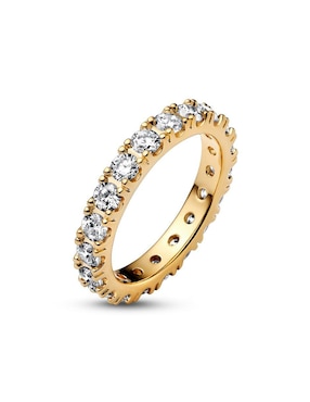 Anillo Pandora Timeless de plata P 925 zirconia cúbica con acabado baño de oro