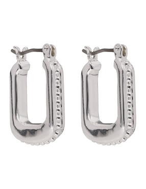 Arracadas cuadrados Napier Basic Metal Ears M2 con acabado brillante