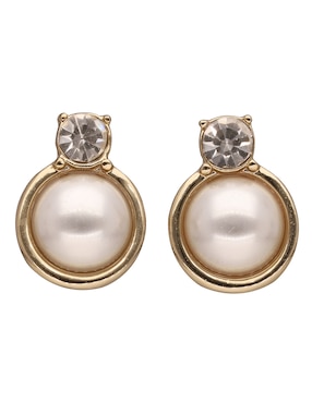 Aretes Cortos Circulares Givenchy Something Pearled Con Acabado Brillante Imitación Perla