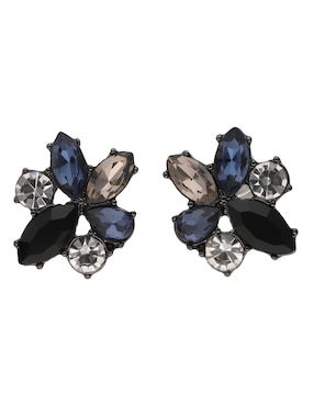 Aretes Cortos Givenchy Midnight Rain Con Acabado Brillante Cristal