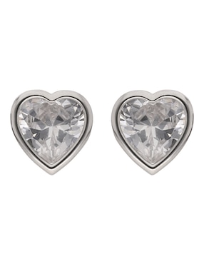 Aretes Cortos De Corazón Givenchy Heavenly Hearts Con Acabado Brillante Cristal