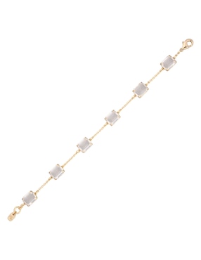 Brazalete Lauren Ralph Lauren con cristal con acabado brillante