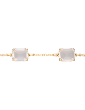 Brazalete Lauren Ralph Lauren con cristal con acabado brillante