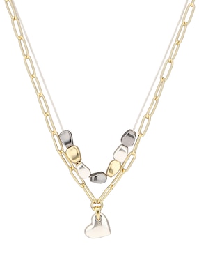 Collar De Varios Hilos De Corazón Nine West Tritone Pear