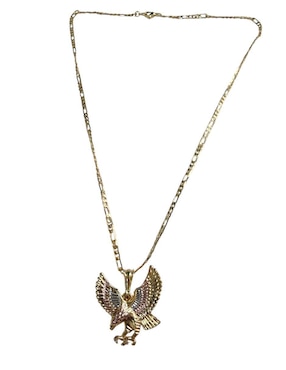 Collar de águila Limerence By Claudia Herrera Ave de oro laminado 14 K