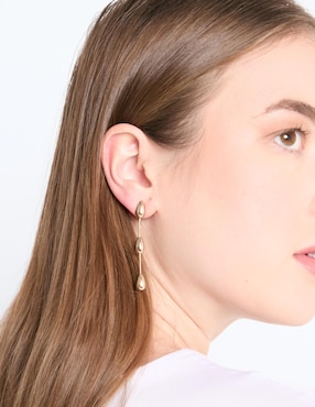 Aretes de gota Lauren Ralph Lauren con acabado brillante