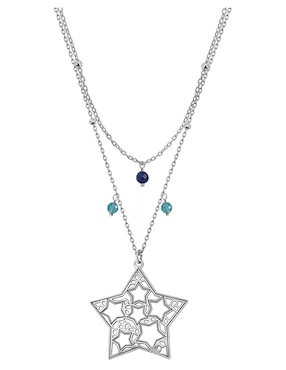 Collar de estrella Anamora Por Tanya Moss Deseos de plata P 925