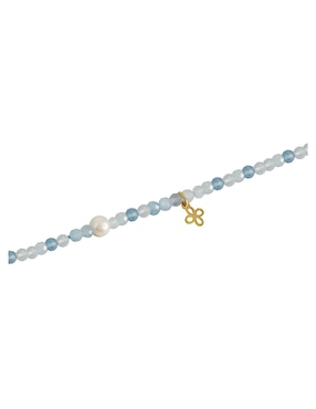 Pulsera Anamora por Tanya Moss de oro 14 k con acabado lustre