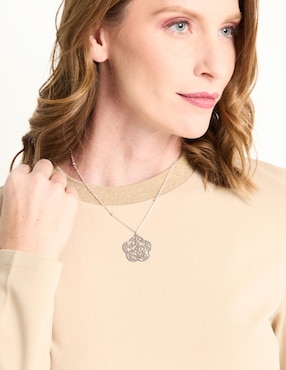 Colgante Y Dije de flor Anamora Por Tanya Moss deseos de plata P 925