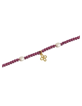 Pulsera Anamora por Tanya Moss de oro 14 k con acabado lustre