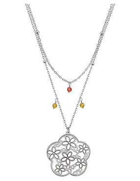 Collar de flor Anamora Por Tanya Moss Deseos de plata P 925