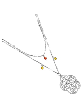 Collar de flor Anamora Por Tanya Moss Deseos de plata P 925